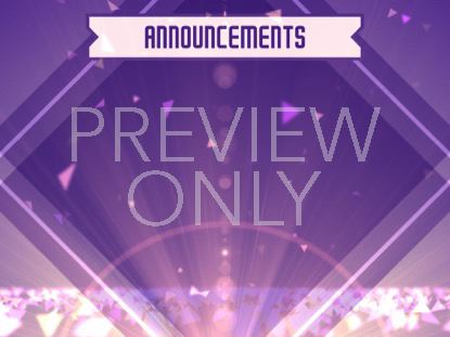 Spring Shapes Announcements