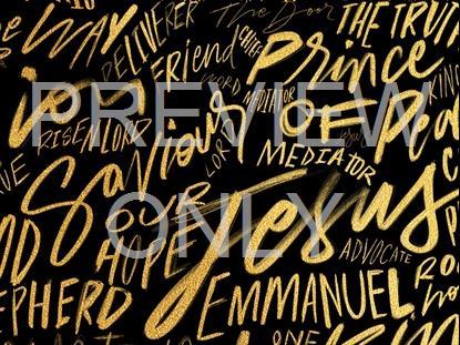 Names Of Jesus Gold