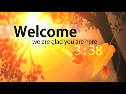 Fall Welcome Countdown