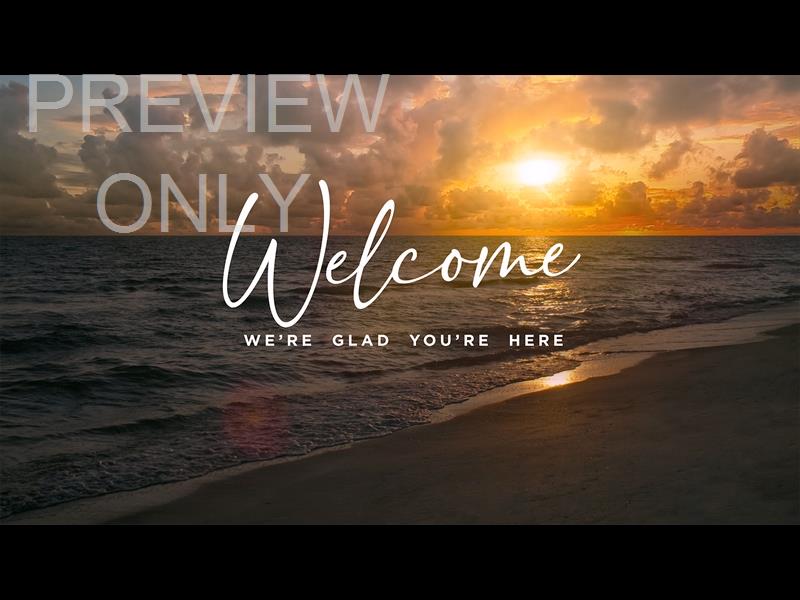 Sunset Beach Welcome Still