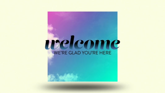 Gradient Clouds Welcome