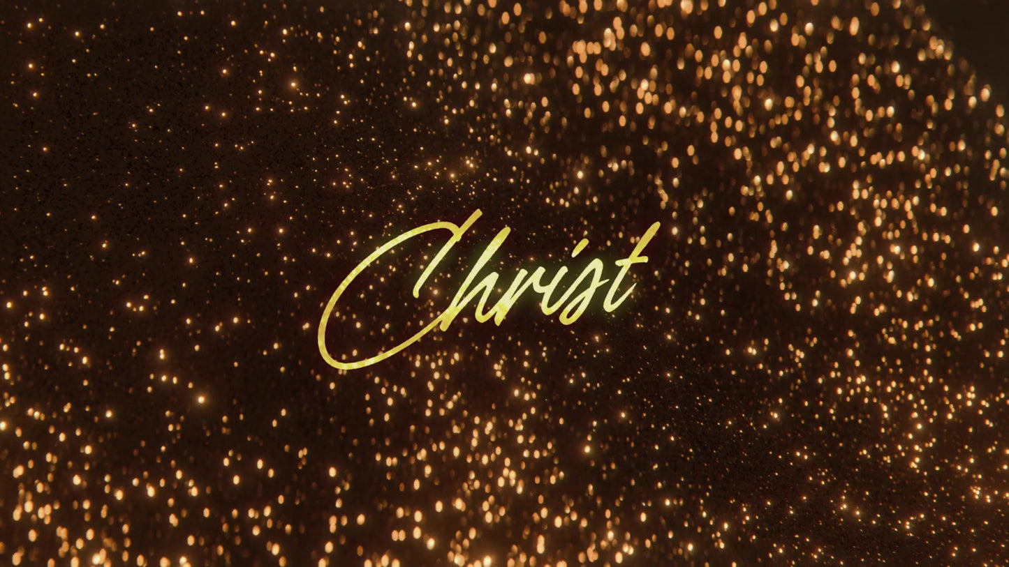 Glitter Echoes Christ Title