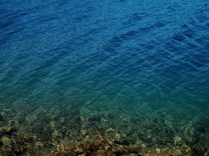 Summer Flow Rocky Shore