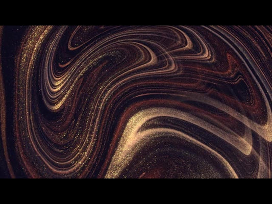 Acrylic Gold Ribbons