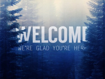 Calming Nature Blue Welcome Motion