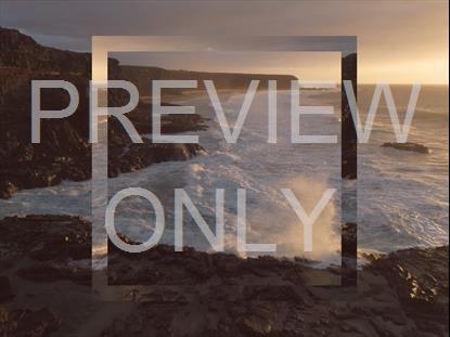 Epic Summer Aerial Sunset Cliffs