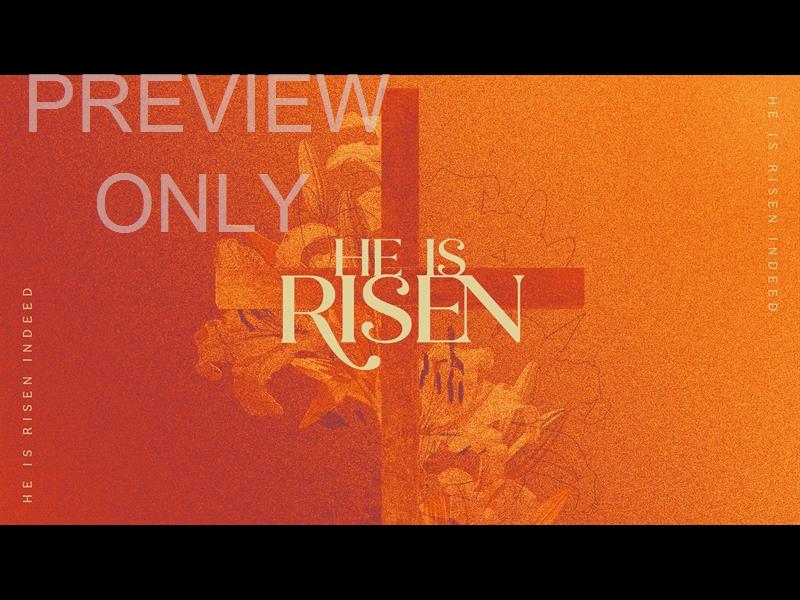 Easter Colors He Is Risen Title Still