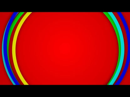 Colorful Circles On Red