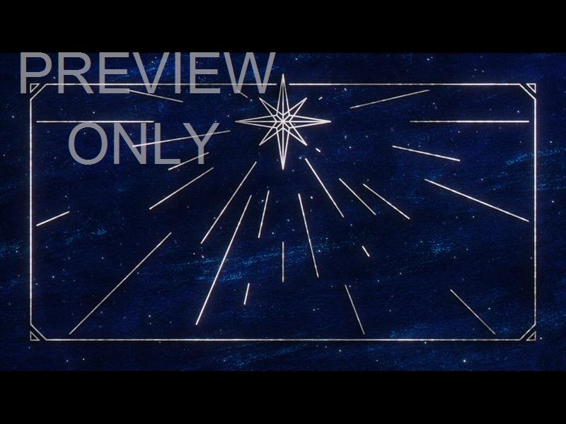Star Of Wonder Framed Star Blue
