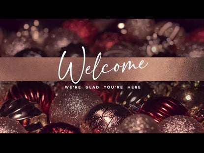 Christmas Bulbs Welcome