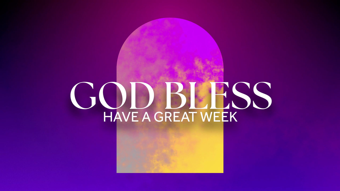 Gradient Arches God Bless Still