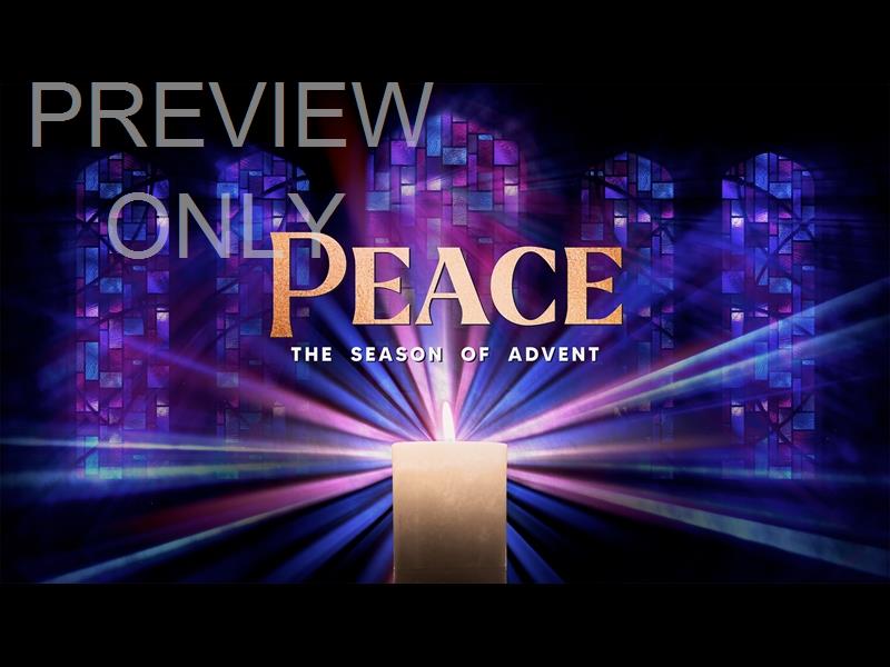 Advent Stained Glass Peace Still