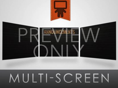 Wooden Glow Announcements Still Triple Wide