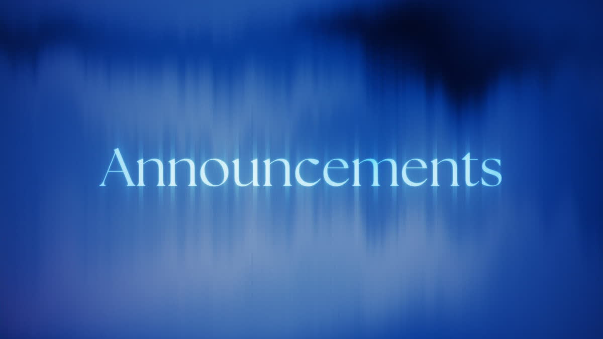 Presence Title Slide Announcements