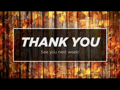 Thank You Motion Background - Autumn Wood