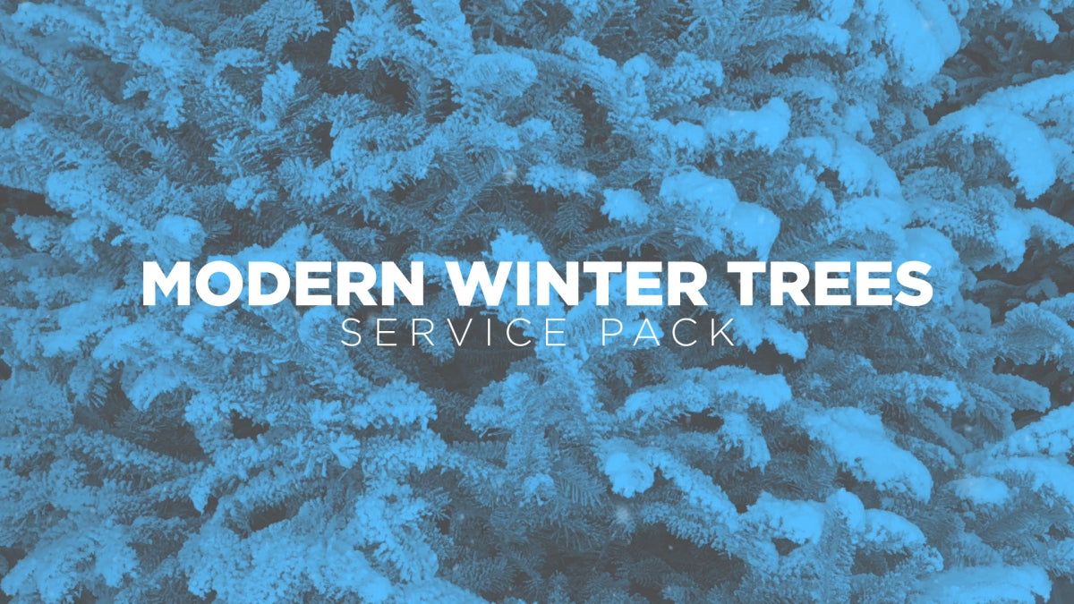 Modern Winter Trees Service Pack