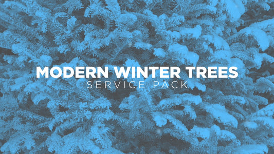 Modern Winter Trees Service Pack