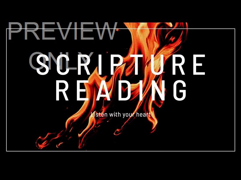 Stop Motion Flames Scripture Reading Still