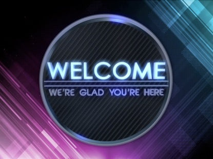 Pixel Block Welcome Static