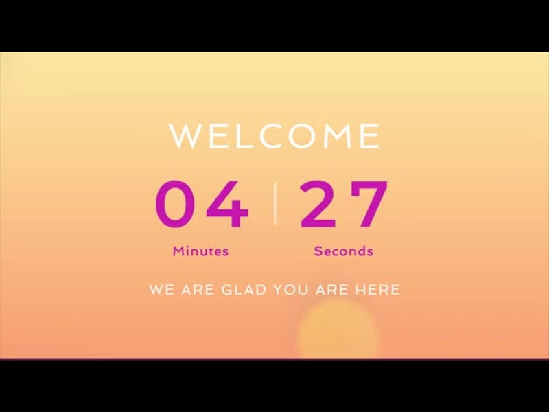 Five Minute Countdown - Orange Abstract
