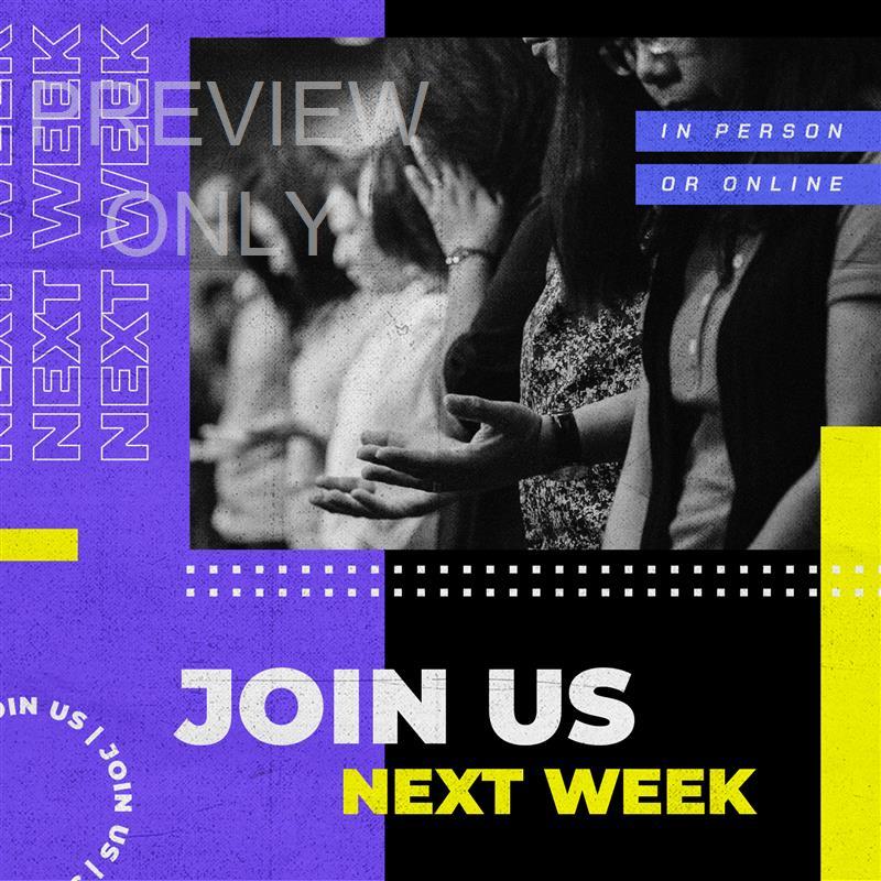 New Series Begins Next Week: Join Us Social Graphic Title
