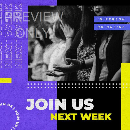 New Series Begins Next Week: Join Us Social Graphic Title