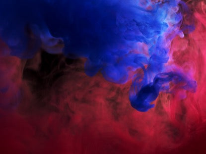 Bright Blue And Red