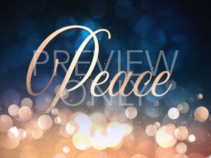 Christmas Bokeh Peace