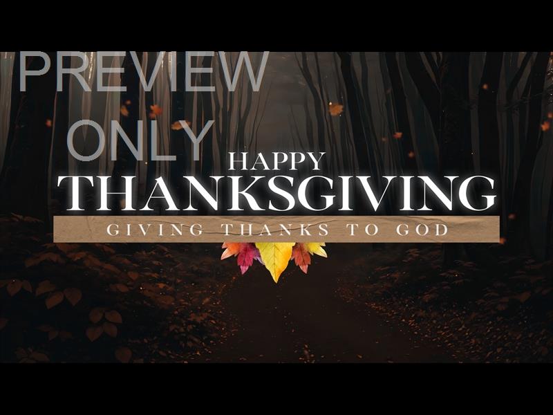 Thankful Autumn Thanksgiving Still