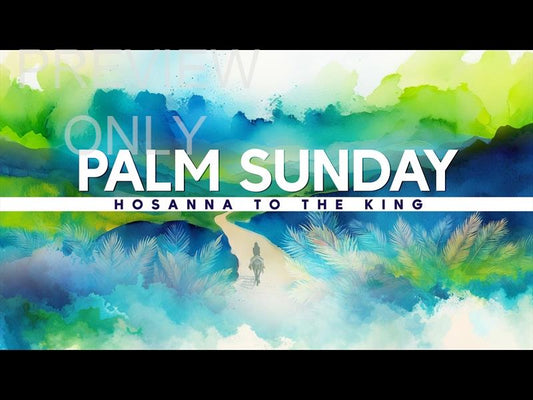 Easter Color Palm Sunday Title Still