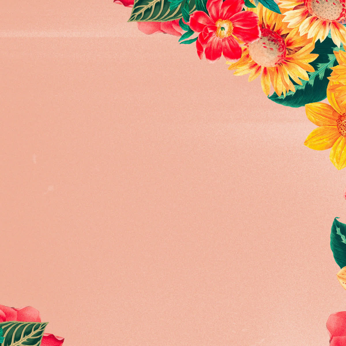 Vintage Floral Pray Blank