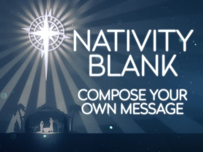 Angelic Nativity Blank Loop