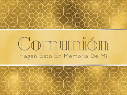 New Year Deco Communion Motion - Spanish