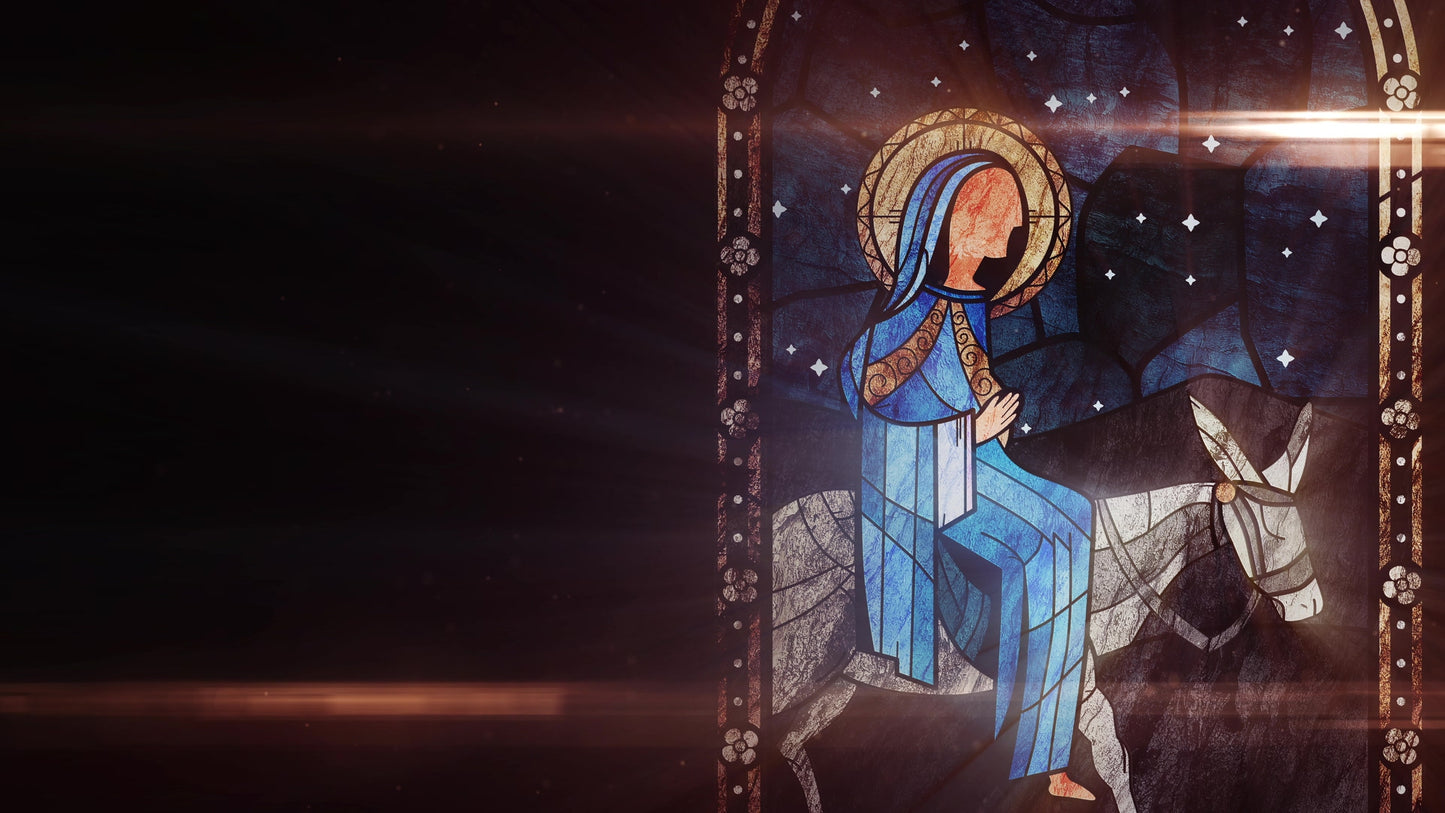 Nativity Glass Donkey