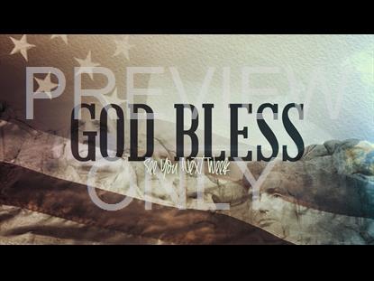 America God Bless Graphic