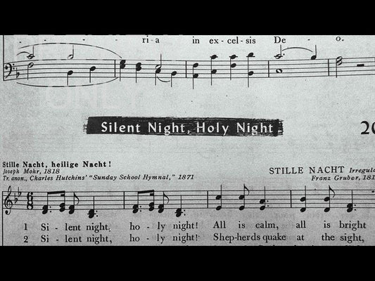 Christmas Words Silent Night Still
