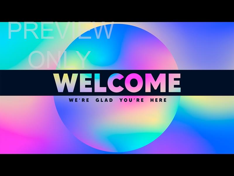 Spring Gradient Welcome Still