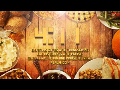 Thanksgiving Table Countdown