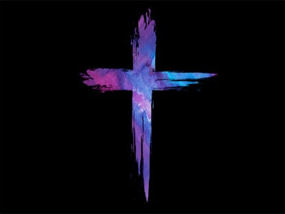 Painted Easter Cross