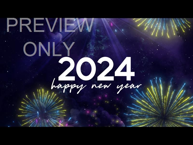 Celebration Sky 2024 Happy New Year