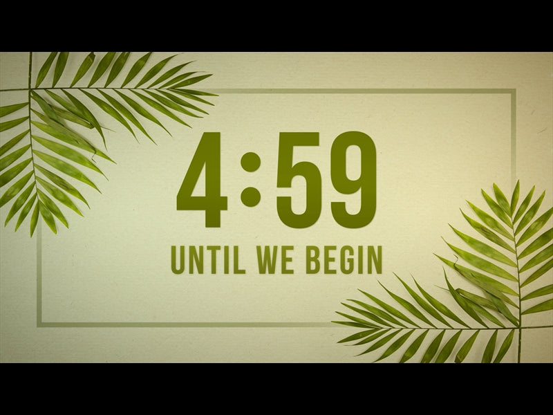 Palm Sunday Countdown