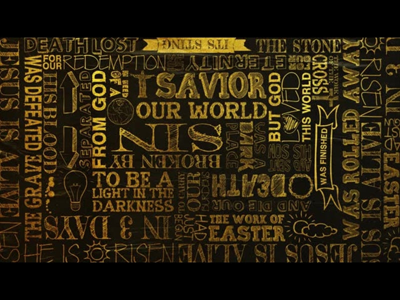 Handwritten Easter Gold