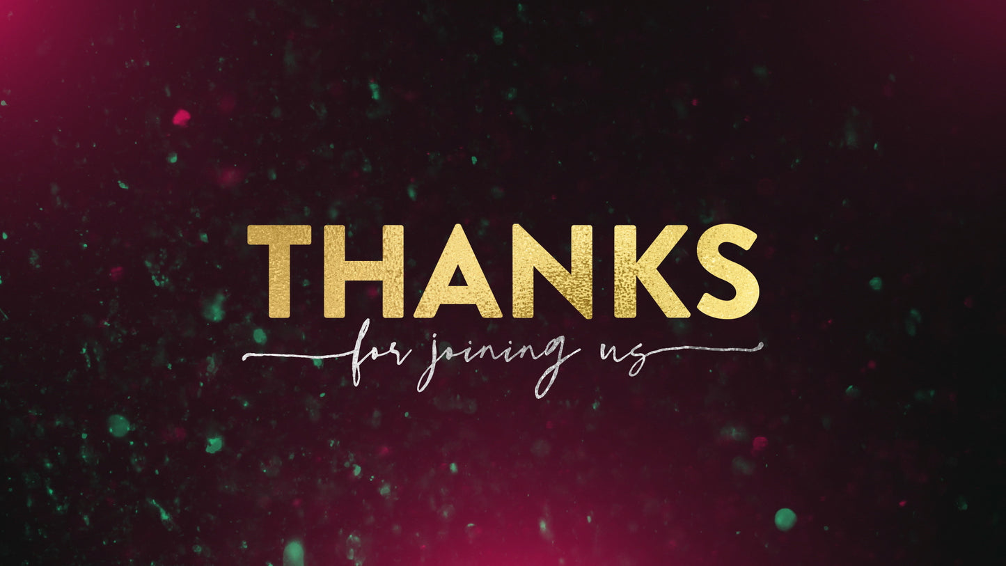 Christmas Glitter Thanks Still