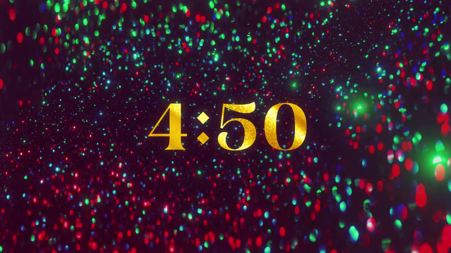 Glitter Echoes 5 Min Countdown Gold