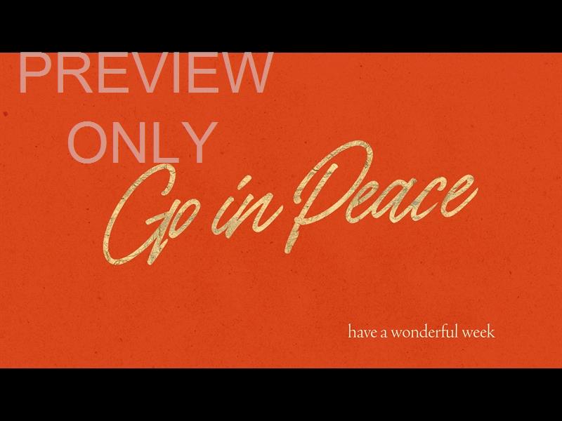 Advent Type Go In Peace Still