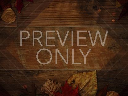 Rustic Wood Autumn Leaves Dark