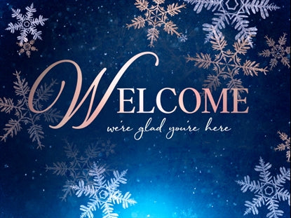 Christmas Snowflakes Welcome