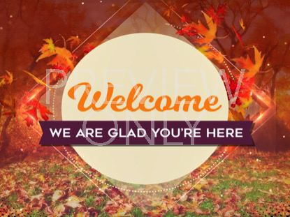 Fall Welcome Still | Hyper Pixels Media | WorshipHouse Media