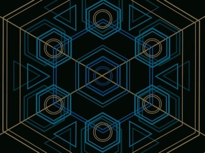 Geo Flow Blue