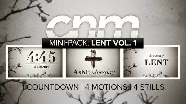 Mini Pack: Lent Volume 1